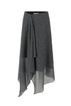 SWAYING 25 Early Autumn Irregular Hem Wool Skirt SW-SW25PF3B08C2-SH Dark Gray